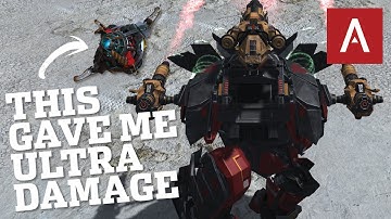 War Robots - Ultra Damage Fenrir with New Damage Modules (Overdrive Unit) WR Max Gameplay
