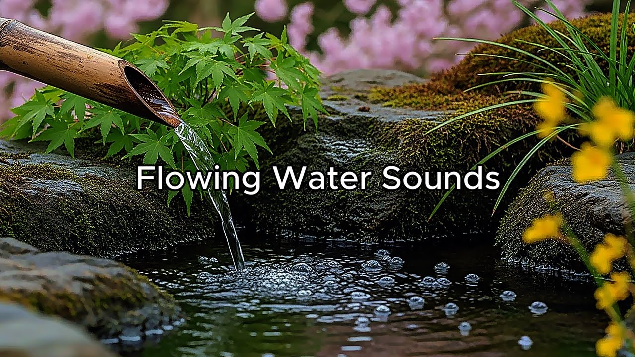 Relaxing Piano & Flowing Water Sounds for Stress Relief and Sleep