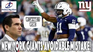 New York Giants Avoiding the Abdul Carter 'Mistake' at 3!