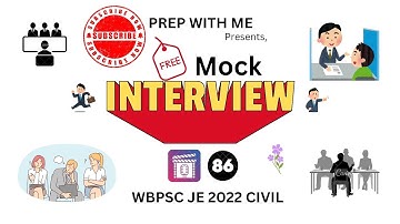 WBPSC JE CIVIL ENGINEERING FREE MOCK INTERVIEW | CANDIDATE : ARNAB PAUL | PREP WITH ME | EP : 86