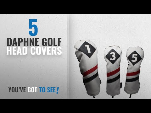 top-10-daphne-golf-head-covers-[2018]:-majek-retro-golf-headcovers-white-red-and-black-vintage