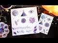 WATERCOLOR WITH ME🌙✨ Moons, Crystals and more