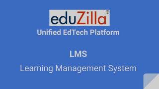 eduZilla LMS - Cloud based Learning Management System.