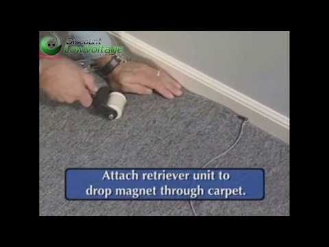 How to pull cable/wire under carpet