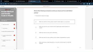UI Path Advanced RPA Developer -- Invoke Method and Invoke Code in Studio