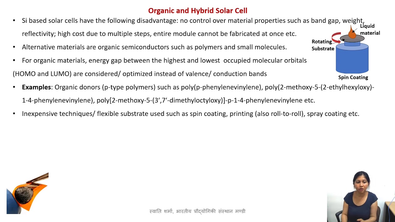 Organic and Hybrid Solar Cells - YouTube