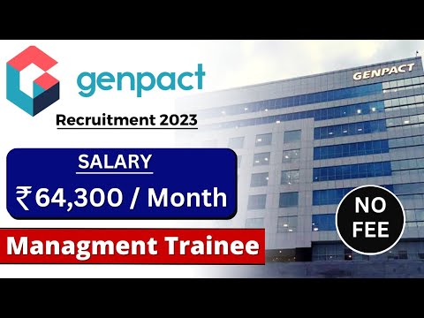 Off Campus Hiring: Join Genpact as a Management Trainee in 2023 | Off ...