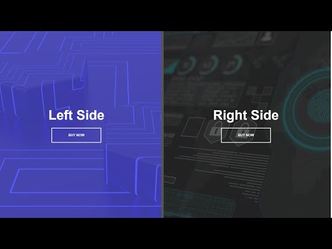Create Split Landing Page HTML CSS JavaScript Tutorial | Animated Landing Page Design | Step by Step