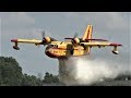 CANADAIR CL 215: Fire Attack Demo Up Close 2019