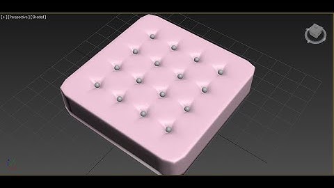 cushion modeling in 3ds Max