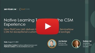 Native ServiceNow CSM Training Platform