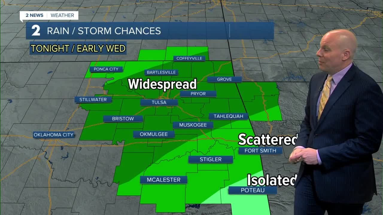 Cooler temperatures and increasing rain chances - YouTube