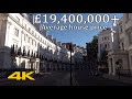 Britain's 3rd Most Expensive Street: Grosvenor Crescent, London SW1X【4K】