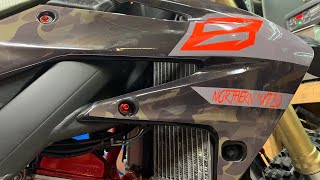 Installing SPLIT DESIGNS dirt bike graphics