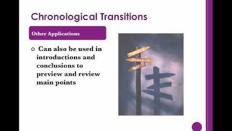 Writing Transition Statements