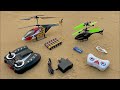 Famous RadioControl RC Helicopter with Rechargeable RC Car and Airplane Unboxing and Testing Review