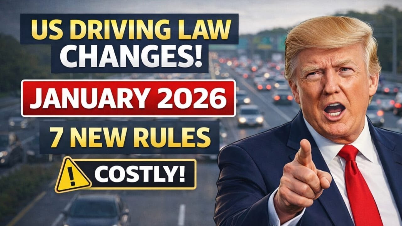 USA Driving Law Changes Jan 2026 — 7 New Rules That Could Cost You Big Money!