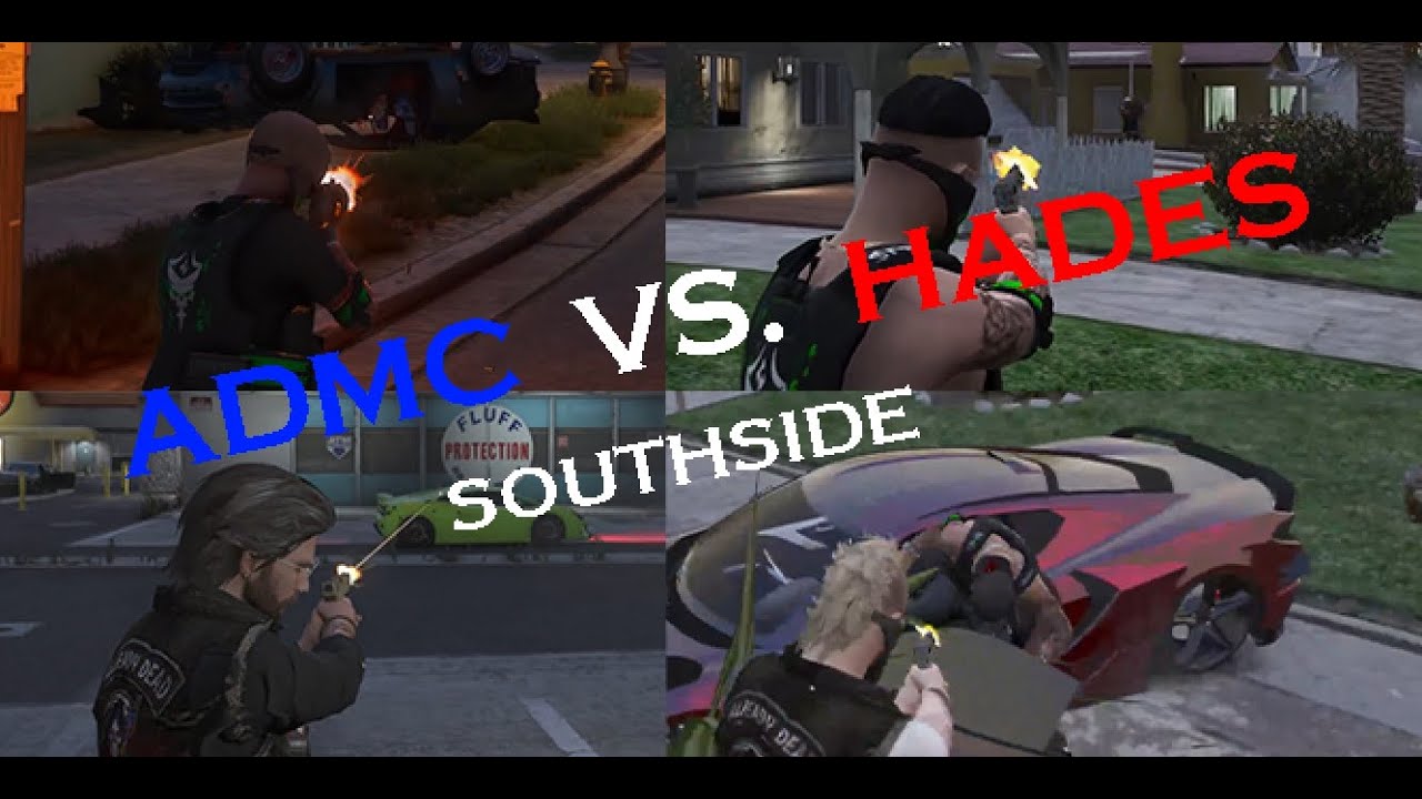 ADMC FIGHT HADES IN THE SOUTHSIDE (MULTI POV) | Nopixel 4.0 - GTARP