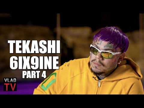 Tekashi 6ix9ine On His Name Face Tattoos Rainbow Hair Scum Gang Part 4