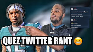 Quez Watkins goes on a twitter RANT after Eagles signed Olamide Zaccheaus