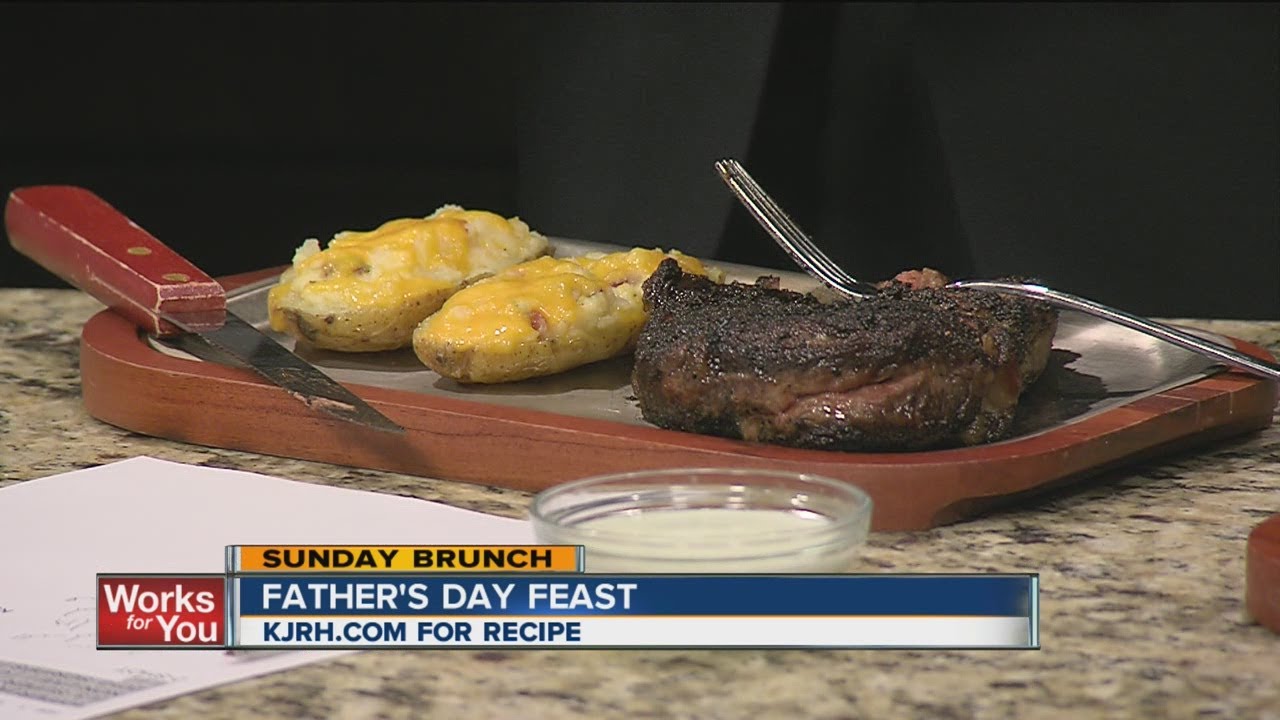 Sunday Brunch The Tulsa Food Guy's Coffeerubbed ribeye with garlic