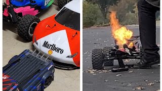 Massive 5th scale street drifter, MCD xs5 Max Pro and tlr 5iveB fire !