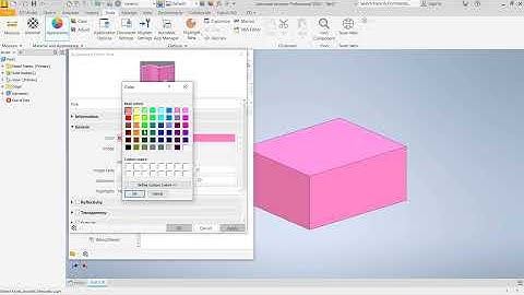 Inventor Tutorial: Hoe je de kleur van een onderdeel verandert