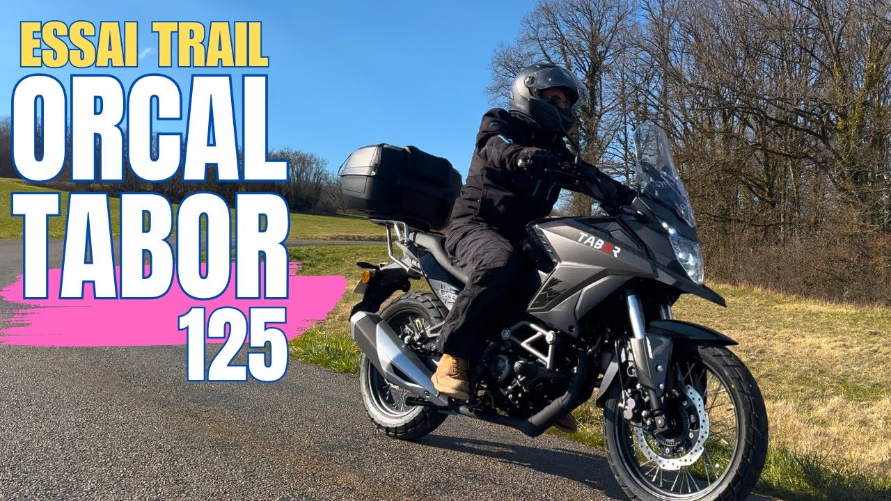 Test de la 125 ORCAL TABOR sur les routes et chemins du Jura. Ce petit trail est bluffant !