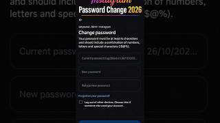🔒 Instagram Password Change 2026 | How to Change Instagram Password (Latest)