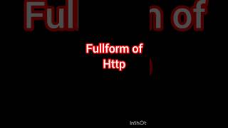 Fullform Of Http