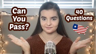 ASMR Can You Pass The U.S. Citizenship Test? | Whispering 40 Trivia Questions screenshot 2