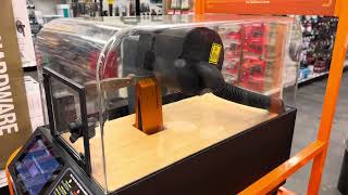 Knife sharpening machine at ace hardware (loud noise)