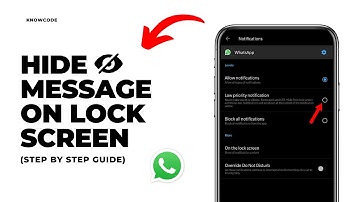 How To Hide WhatsApp Message Content On Lock Screen (Quick & Easy)