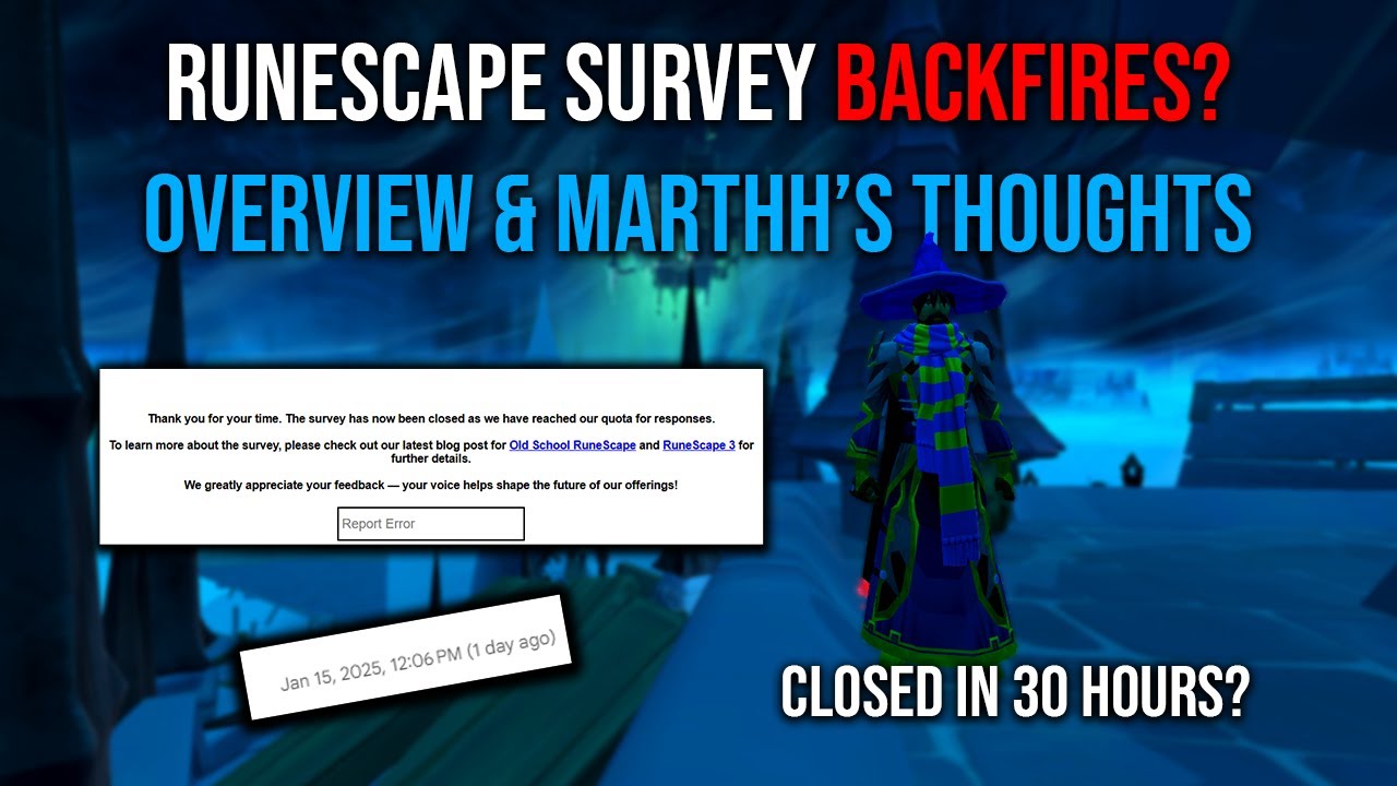 RuneScape's Conjoint Membership Survey │ Survey Overview & Marthh's Thoughts