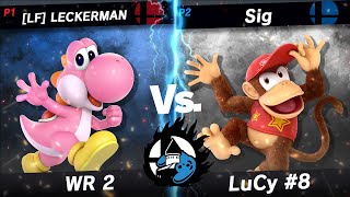 LuCy #8 - Winners Round 2 - [LF] LECKERMAN (Yoshi) vs Sig (Diddy Kong)