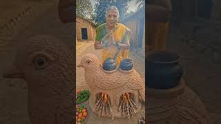 চড়ুই পাখির মতো দেশি চুলা #viralshortvideo #village #bird #desi