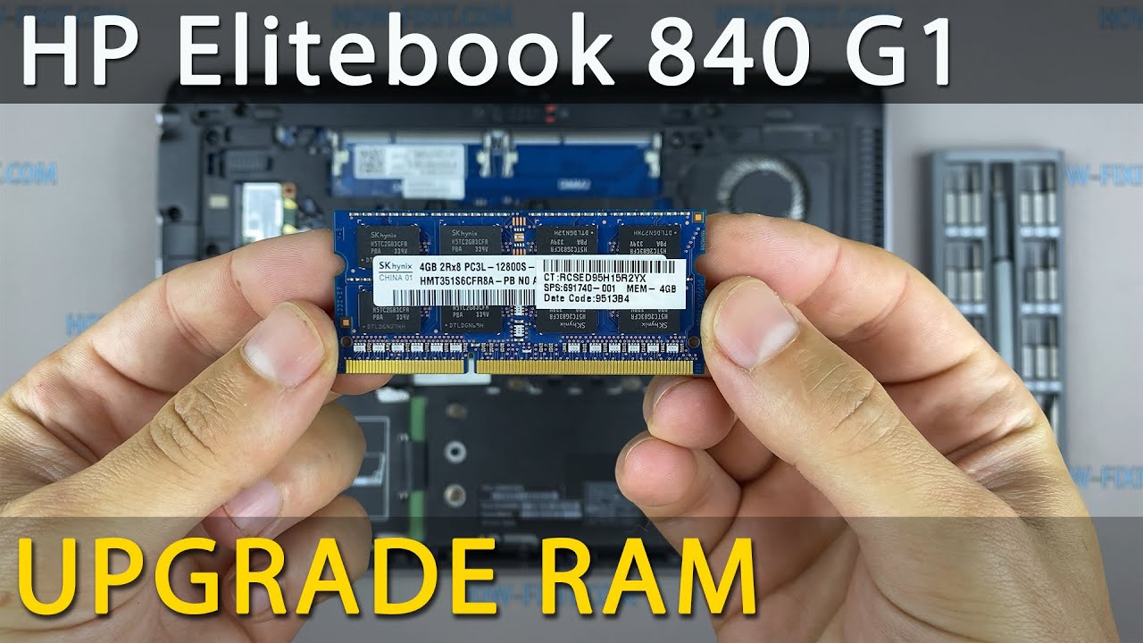 Traktat salut Frustration How to upgrade RAM memory in HP Elitebook 840 G1 laptop - YouTube