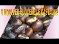 5 MODI PER  CUOCERE LE CASTAGNE !