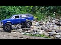 RC 1/16 WPL C24 TOYOTA HILUX First run in the backyard 手頃なサイズのRCクローラー裏庭で初走行