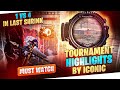 UNBELIEVABLE 1 VS 4 SITUATION IN LAST SHRINK😳OP BOOYAH || TOURNAMENT HIGHLIGHT BY ICONIC |#freefire
