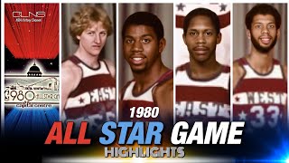 1980 NBA All Star Game ⭐️ Bird \& Magic ROOKIE HIGHLIGHTS