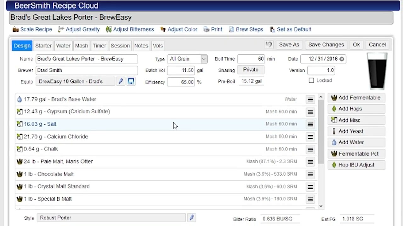BeerSmith  Beer Recipe Builder Overview YouTube