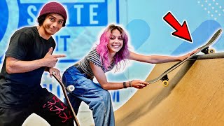 ASHLEY LEARNS ROCK TO FAKIE!