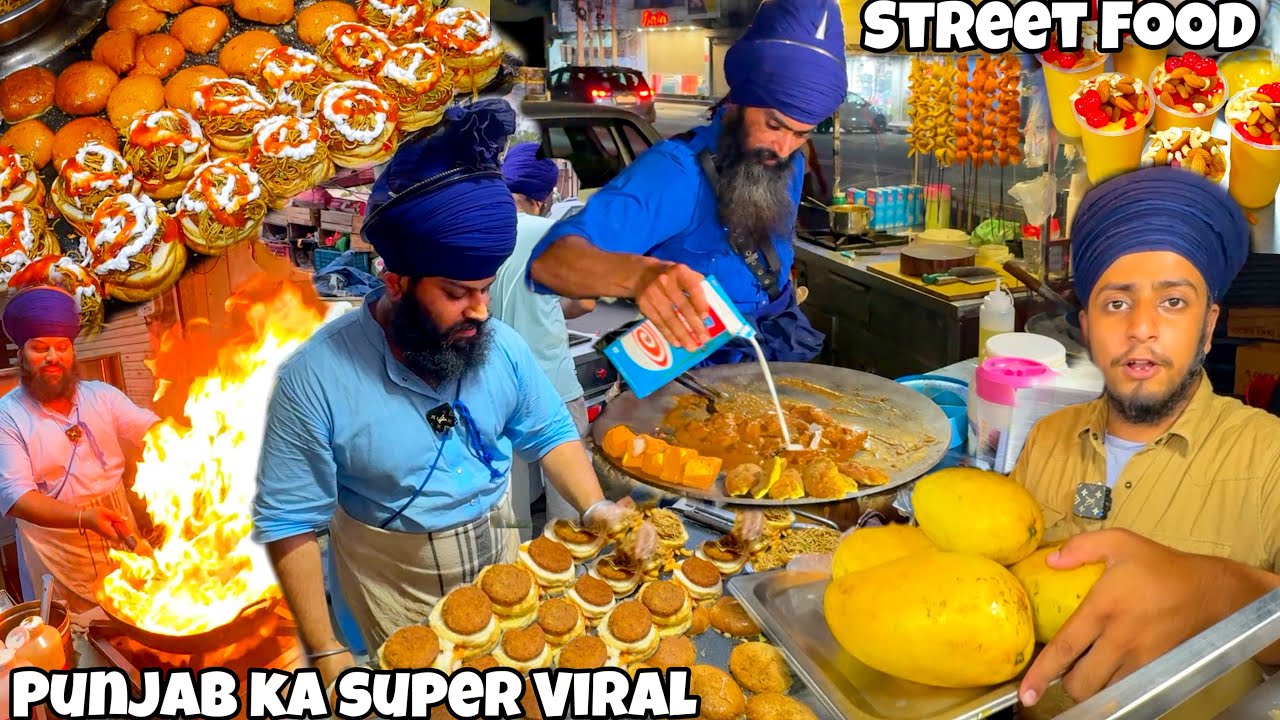 Rs.49/- Only Punjab Ka Viral Street Food | Super Singh Ka Toofani Panner Tikka & Mango Shake
