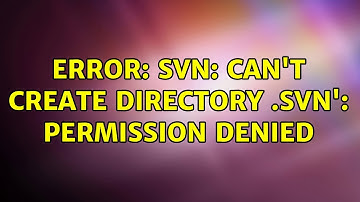 Ubuntu: Error: svn: Can