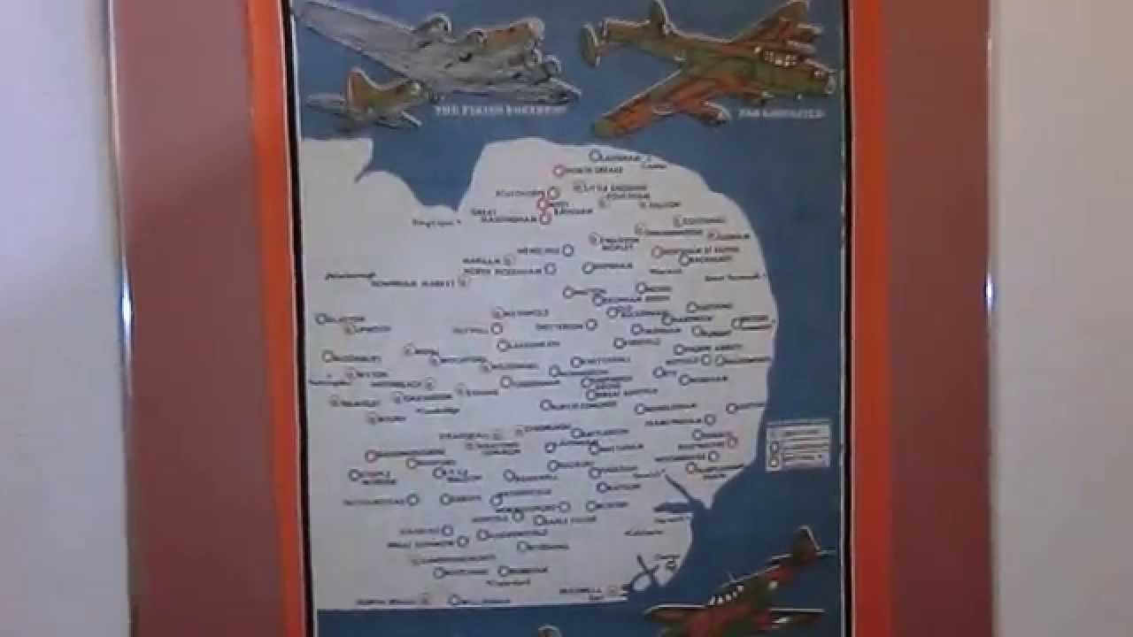 British and American airfields in East Anglia during WWII