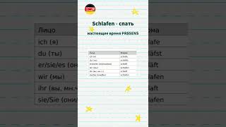 Спряжение глаголов | schlafen  | A1 | #deutsch #немецкийнаслух #Немецкийязыкснуля #schlafen