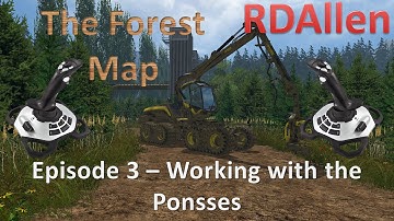 Farming Simulator 15 MP The Forest Map E3 - The Ponsses with Dual Joysticks