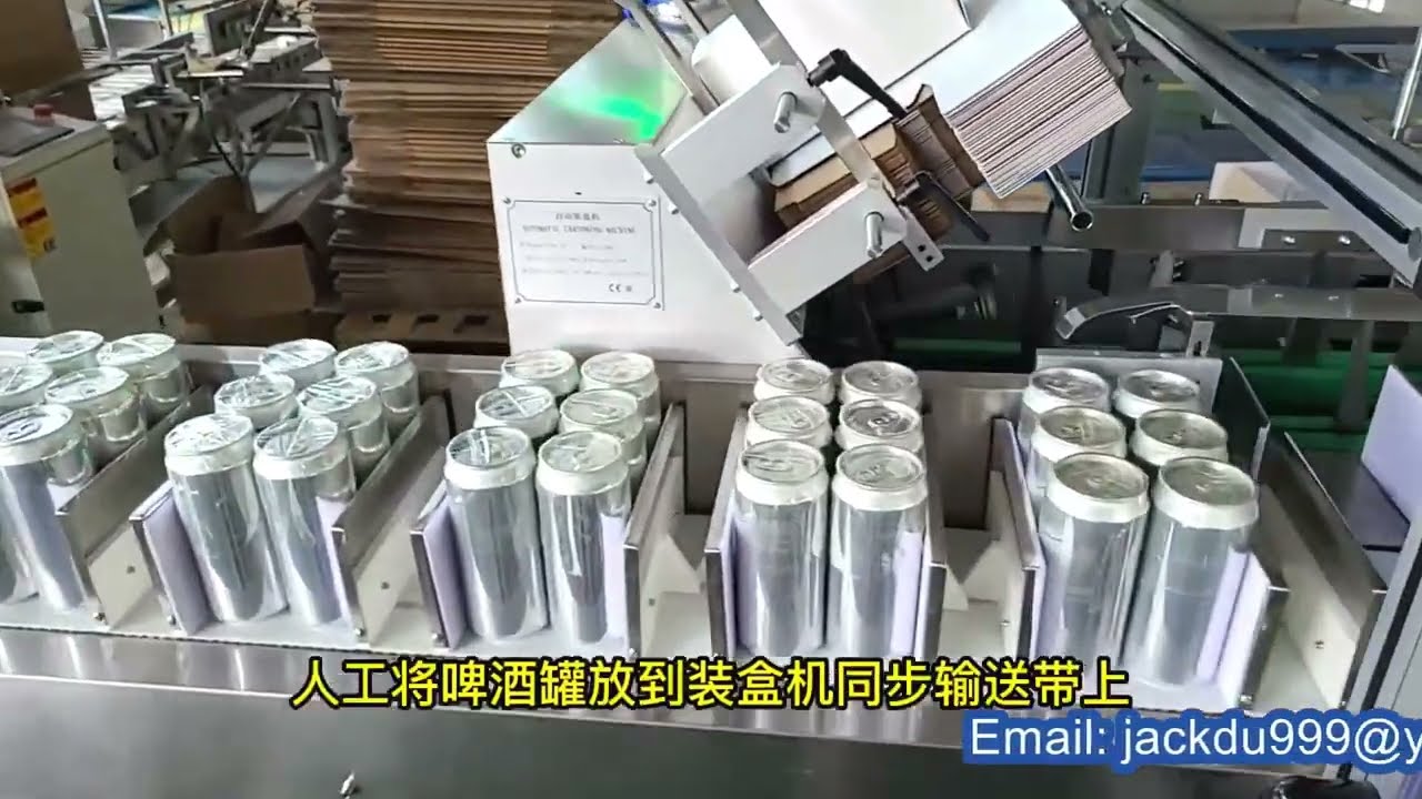 Beer tins cartoning machine automatic cartoner