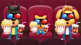 dodos first time at the theater good manners cartoon sheriff labrador babybus tv